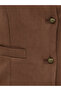 Suede Look Waistcoat with Buttons - 5