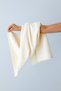 Nuva Daily Cream - 4 Pieces 50X100 cm Hand / Face Towel Set 100% Pure Cotton - 2