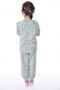 Girls' Summer Cotton Pajama Set – Floral Print, Short Sleeves, Comfortable - 2