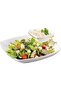 2Pcs Square Dip Bowl with Gold Stand – 2-Tier Serving Tray for Snacks, Salad & Appetizers