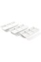 Porceletta Porcelain Rectangular Compartment Dish, Ivory, 7-Inch (08-227) - 2