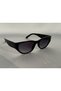 Wave Cateye Black Sunglasses - Glass Colored - 3