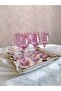 Pink Coffee Side Soft Drink Water Glass Set Goblet Set - 2
