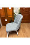 Luxury Jacquard Waterway Pattern Oval Chair Cover. Elastic Round Chair Cover 1 Piece Gray - 2