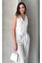 Women's Bianca Vest Pants Set, 4 Seasons Scuba Crepe Women's Vest Pants Set