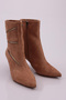 K305-22K Women's Heeled Boots with Zipper Accessories - 2