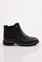 155-22K Women's Chelsea Ankle Boots Black Skin Crocodile