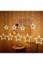 ستارة نجوم رمضانية Stars LED Curtain String Lights Window Curtain