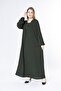 Women's Plus Size Cotton Fabric Long Sleeve Summer Woven Dress - 3