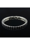 5MM-BLACK 19cm Rose Gold Silver Color 3mm 4mm 5mm Pink Blue Green Red Tennis Bracelet Bangle for Wom