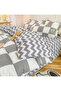 Sharpdo 4-Pieces Bed Sheet Set Polyester Soft Quilt Cover - 3