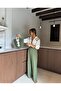 Women's Set: Embroidered Shirt and Comfortable Linen Trousers - 4