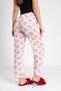3 Pack Cotton Thin Breathable Fabric Ribbon Waist Detailed Printed Pocketless Women's Pajama Bottoms - 8