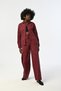 Women's Front and Sleeves Stone Cotton Claret Red Shirt - 2