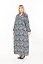 Women's Long Sleeve Plus Size Woven Summer Long Sleeve Dress - 7