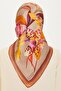 Floral Print Sura Saf Silk Scarf 9215D 81 81 - 4