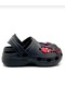 Boy's Non-Slip Sole Home Kindergarten Sea Soft Black Sandals Slippers - 2