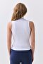 Women's Turtleneck Sleeveless Blouse White 9020 - 5