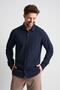 Long Sleeve Foldable Sleeve Men's Linen Shirt (Eg-1842-02) - 4
