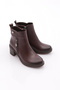 10010 Women's Zipper Detailed Heeled Boots - 2