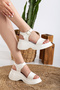Women's Casual Sandals with One Strip - 2