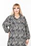 Women's Long Sleeve Plus Size Woven Summer Long Sleeve Dress - 5