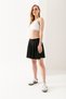 Woman's Black Skirt with Elastic Waist and Floor-Length Shorts - 3