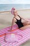 100X180 cm Line Beach Towel (Beach Bag and Bonus) Pink