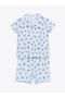 Lcw Kids Printed Girls' Shorts Pajama Set