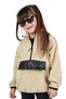 Girl's Fleece Stand Collar Semi-Zipper Sweatshirt Cardigan Jacket
