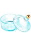 Footed Fruit Bowl L(10cm) xW(10cm) xH(12cm) Blue 2207202278680 - 3