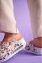Cat Patterned Air Sole Wedge Heeled Orthopedic Hospital Nurse Women's Slippers - 4