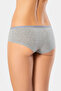 918 Women's 2-Pack Stretch Fabric Cotton Hipster Panties-Black&Grey - 3