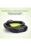 Multi Use Lock with 4 Digit Resettable | Black | Stainless Steel, Rubber | Anti-Theft Protection - 4