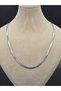 Steel Necklace Silver Color Italian 45 Cm. 4 mm Chain Vip Tarnish Fadeless Steel Necklace - 2