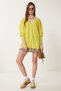 V-Neck Seasonal Knitwear Cardigan Yellow Ldp0034 - 3