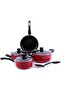 Cookware Set, 8 Pieces, Red, RF6082