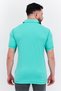 Men Sportswear Fit Short Sleeves Outdoor Polo Shirt, Aqua Green - 4