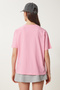 Cotton T-Shirt with Embroidery Pocket and Pink Color - 5