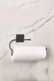 Square Head Adhesive Boxed Paper Towel Holder Matte Black - 2