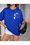 Oversize Pocket Kittens Printed Relaxed Cut T-Shirt - 3