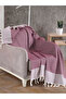 Bergama Plum Single Sofa Armchair Cover 150 X 180 cm Sofa Divan Sofa Bed Cover Cotton Tufted - 2