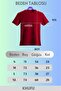 Red Oversize Back Compass Printed T-Shirt Unisex - 3