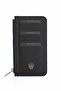 Lexis Black Genuine Leather Zippered Card Holder