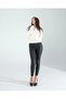 White Knitwear with Glitter Stripes - 4