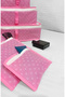6-Piece Suitcase Organizer, In-Suitcase Organizer, Pink Polka Dot In-Suitcase Organizer with Mesh, Travel Bag - 3