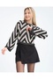 Geometric Pattern Loose Knitwear Sweater - 2