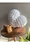 Puffy Heart Pillow White - 2
