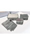 6-Piece Suitcase Organizer, In-Suitcase Organizer with Mesh, Gray Polka Dot Suitcase Organizer, Travel Bag - 4