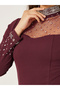 Embellished Sweetheart Neck Sheath Maxi Dress - 5
